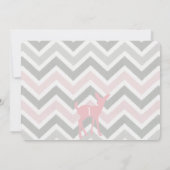 私達の小さい雌ジカは1つを回しています! 誕生日招待状 招待状 (裏面)