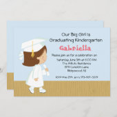 私達の小さな女の子の卒業の招待状 招待状 (正面/裏面)