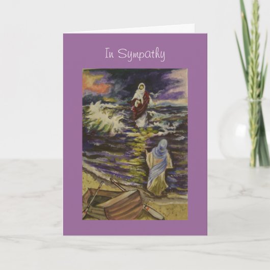 私達の嵐の真っ只中のイエス・キリスト カード (正面)