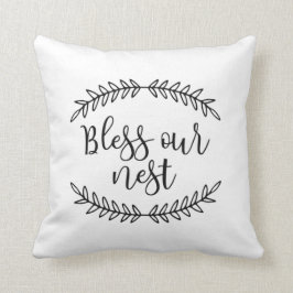 私達の巣|の農家の装飾用クッションを賛美して下さい クッション