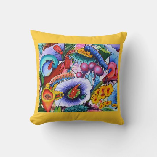 私達の庭のクッションの2240人の創造物-クロッカス クッション (正面)