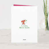 私達の庭のスイートピーの母の誕生日の花 カード (裏面)