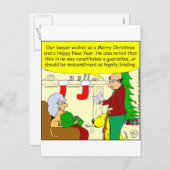 私達の弁護士からのx08クリスマスカード-漫画 シーズンポストカード (正面/裏面)