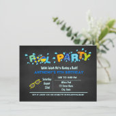 私達の強打のプールを囲んでのパーティに来られるSplishの青いしぶき 招待状 (スタンド正面)