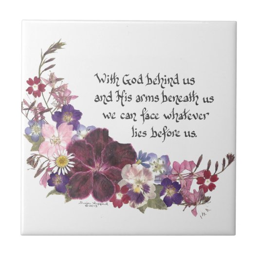 私達の後ろの神を使って… タイル (正面)