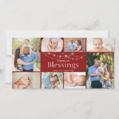 私達の恵み|のクリスマスの写真カードのカウント シーズンカード (正面)