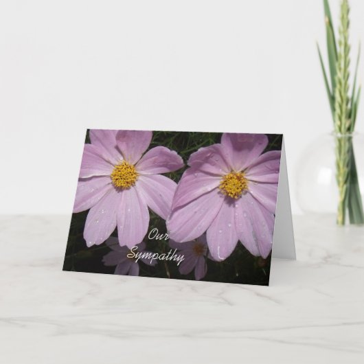 私達の悔やみや弔慰 カード (正面)