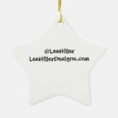 私達の惑星のハイカーの精神のコンパスをハイキングして下さい セラミックオーナメント (裏面)