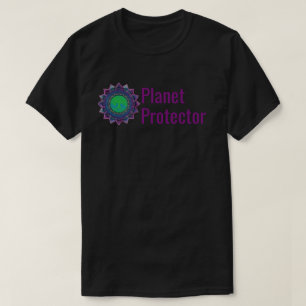 私達の惑星を擁護して下さい Tシャツ