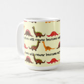 私達の愛は決して絶えたマグになりません コーヒーマグカップ (正面左)