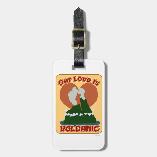 私達の愛は火山です ラゲッジタグ (正面縦)