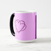 私達の愛は私達に家族をしました: 新しい親のため モーフィングマグカップ (正面左)