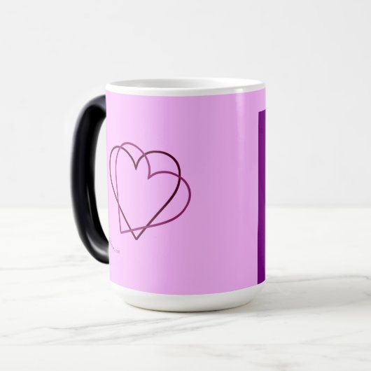 私達の愛は私達に家族をしました: 新しい親のため モーフィングマグカップ (正面左)