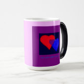 私達の愛は私達に家族をしました: 新しい親のため モーフィングマグカップ (正面右)