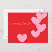 私達の愛郵便はがきを祝うこと ポストカード (正面/裏面)