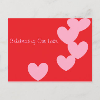 私達の愛郵便はがきを祝うこと ポストカード