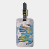 私達の手の世界の地図 ラゲッジタグ (正面縦)