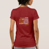 私達の投票正方形のロゴ、MD色を救って下さい Tシャツ (裏面)