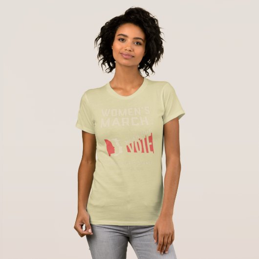 私達の投票-女性の3月SLOのイベント--を聞いて下さい Tシャツ (正面フル)