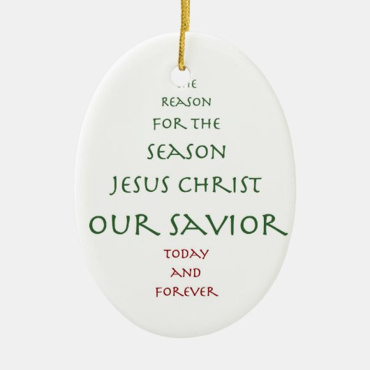 私達の救助者の木 セラミックオーナメント (正面)