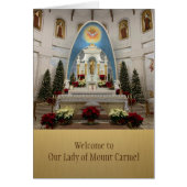 私達の教区への歓迎 (正面)