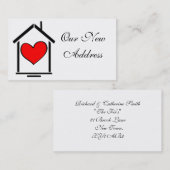 私達の新しい住所名刺 名刺 (正面/裏面)