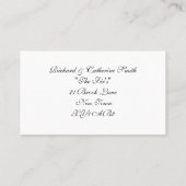 私達の新しい住所名刺 名刺 (裏面)