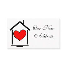 私達の新しい住所名刺