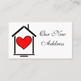 私達の新しい住所名刺 名刺