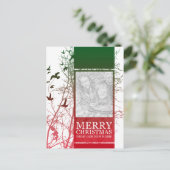 私達の新しい家からのメリークリスマス(silhouscreen) シーズンポストカード (スタンド正面)