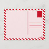 私達の新しい家からのメリークリスマス(silhouscreen) シーズンポストカード (裏面)