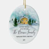 私達の新しい家のオーナメントのギフトの私達の初めてのクリスマス セラミックオーナメント (右)