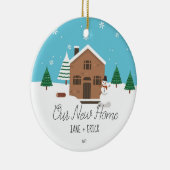私達の新しい家のクリスマスのオーナメントのギフト セラミックオーナメント (右)