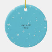 私達の新しい家のクリスマスのオーナメントのギフト セラミックオーナメント (裏面)