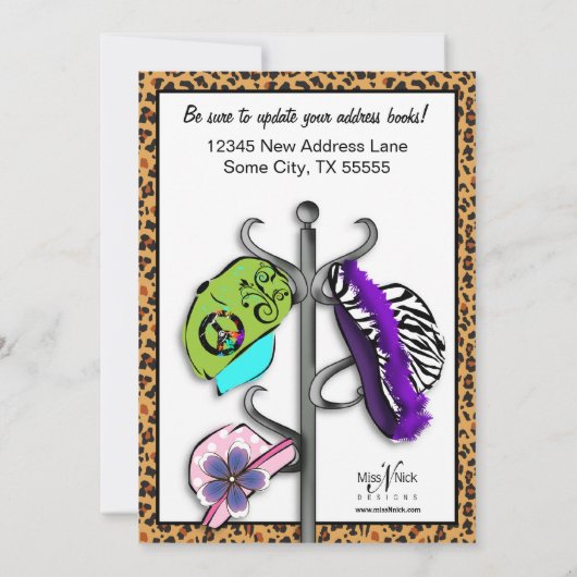 私達の新しい家の移動発表について野生 案内状 (裏面)