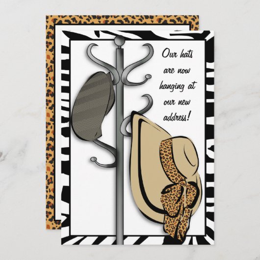 私達の新しい家の移動発表について野生 案内状 (正面/裏面)