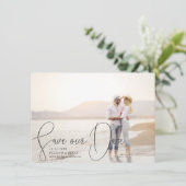 私達の日付によって精製されるライン滑らかなペンの原稿を救って下さい 招待状 (スタンド正面)