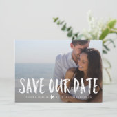 私達の日付の発表|の白いレタリングを救って下さい セーブザデート (スタンド正面)