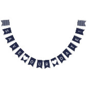 私達の日付の航海のな旗布の写真の支柱を救って下さい バンティングフラッグ (全)