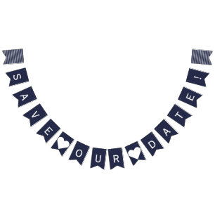 私達の日付の航海のな旗布の写真の支柱を救って下さい バンティングフラッグ