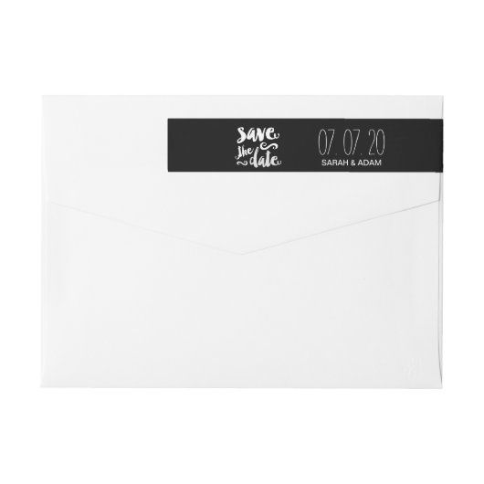 私達の日付|の保存を日付のラップアラウンドのラベル救って下さい ラップアラウンドラベル (裏面)