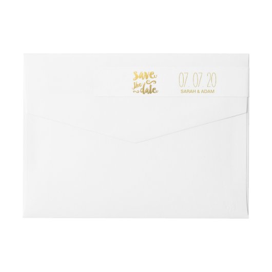 私達の日付|の保存を日付のラップアラウンドのラベル救って下さい ラップアラウンドラベル (裏面)