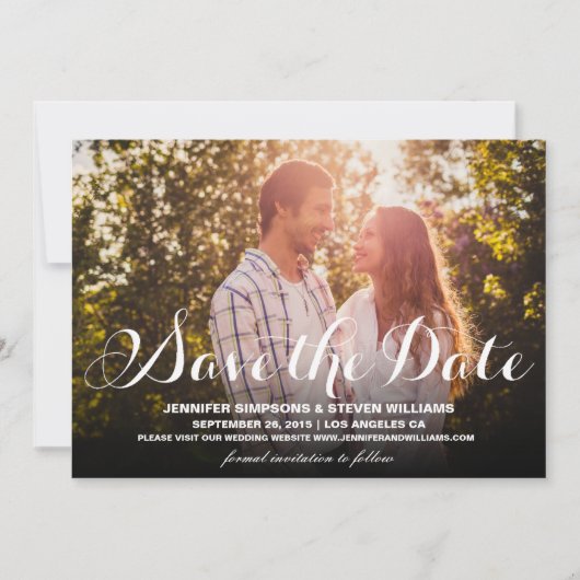 私達の日付%PIPE%のセーブ・ザ・デート案内を救って下さい セーブザデート (正面)