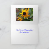 私達の最も深い悔やみや弔慰 カード (内部)