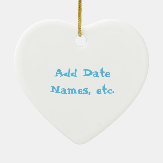 私達の最初ハヌカーは一緒にギフトを飾ります セラミックオーナメント (裏面)