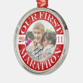 私達の最初マラソン- 2011年 メタルオーナメント (左)