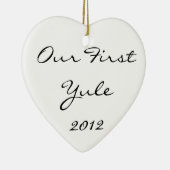 私達の最初ユール（キリスト降誕祭） セラミックオーナメント (右)