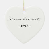 私達の最初ユール（キリスト降誕祭） セラミックオーナメント (裏面)