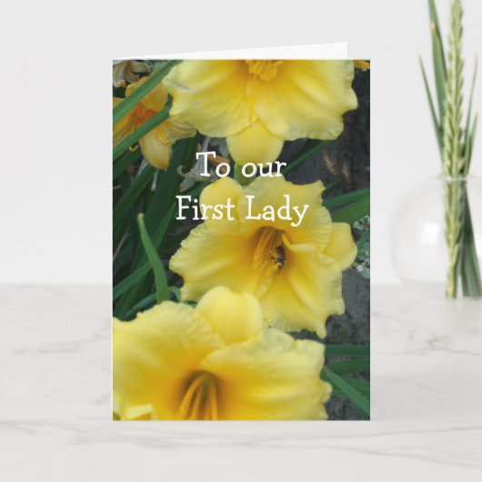 私達の最初女性に カード (正面)