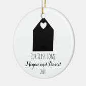 私達の最初家のオーナメント|のミニマリストおよびモダン セラミックオーナメント (左)